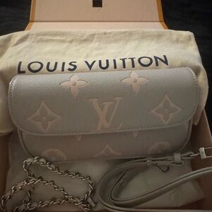 Louis Vuitton Cream Monogram Clutch